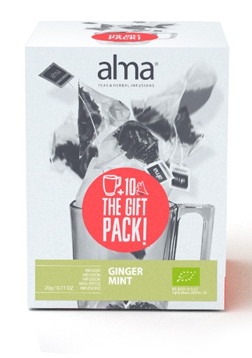 GINGER MINT INFUSION + TAZZA ALMA COLLECTION