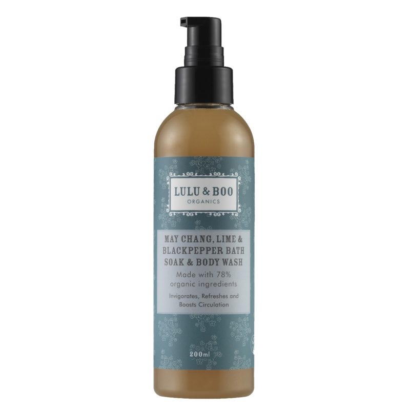 MAY CHANG, LIME & BLACKPEPPER BATH SOAK & BODY WASH