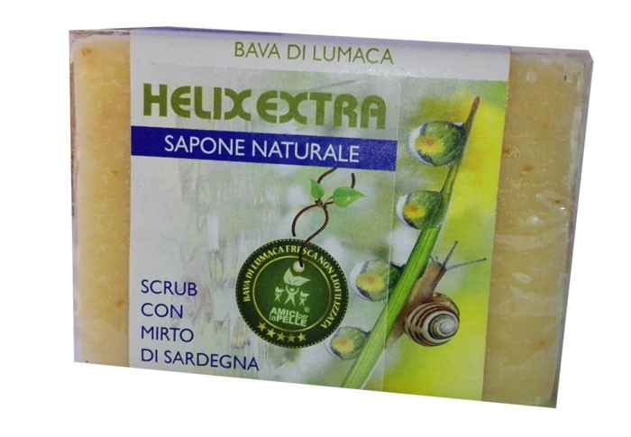SAPONE NATURALE E SCRUB 100GR - BAVA DI LUMACA E MIRTO DI SARDEGNA