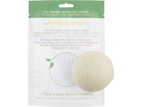 KONJAC SPONGE ARGILLA VERDE - PELLE MISTA