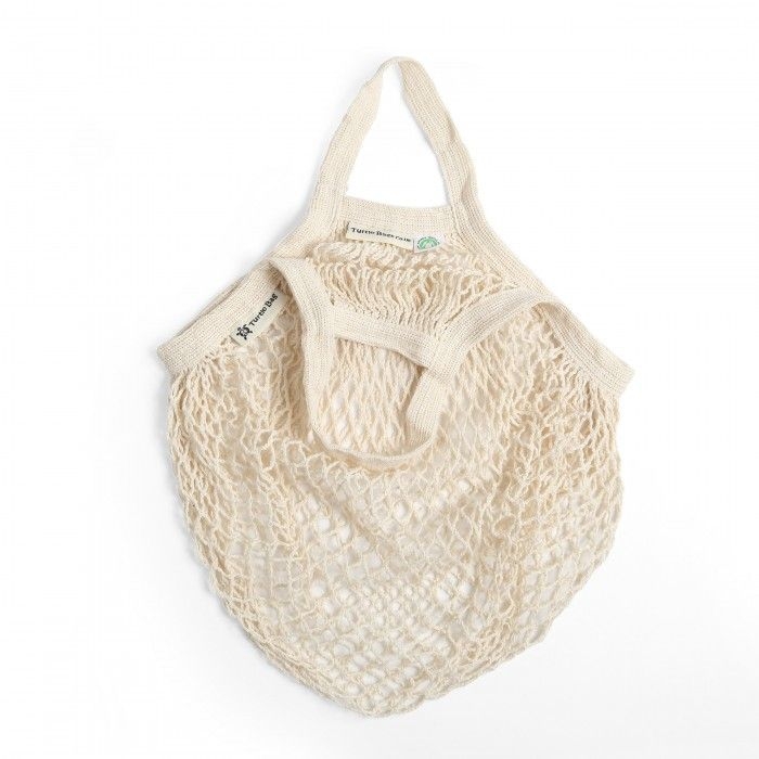 TURTLE BAGS - BORSA RETE COTONE ORGANICO - BEIGE NATURALE